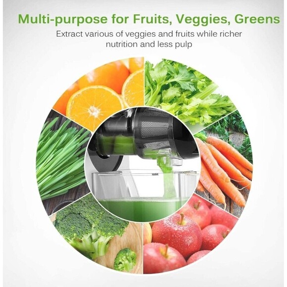 Masticating Portable Hand Juicer, Juicer, Reverse Function, Cold press,… - Picture 7 of 9